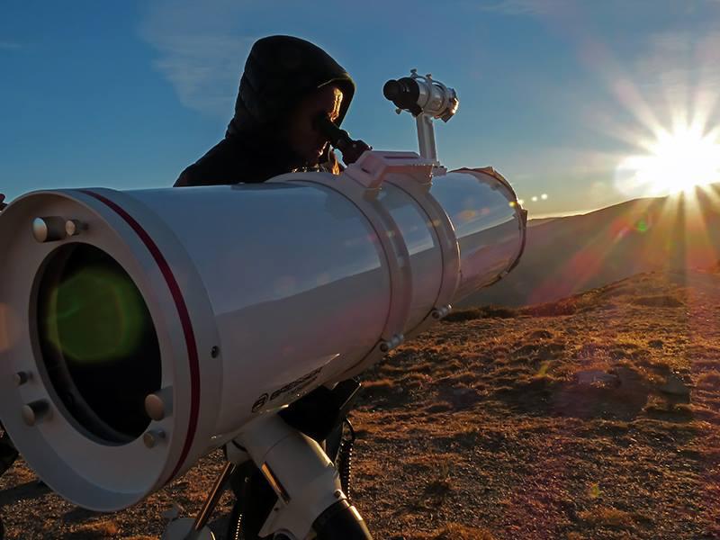 actividad telescopio sol ruta organizada